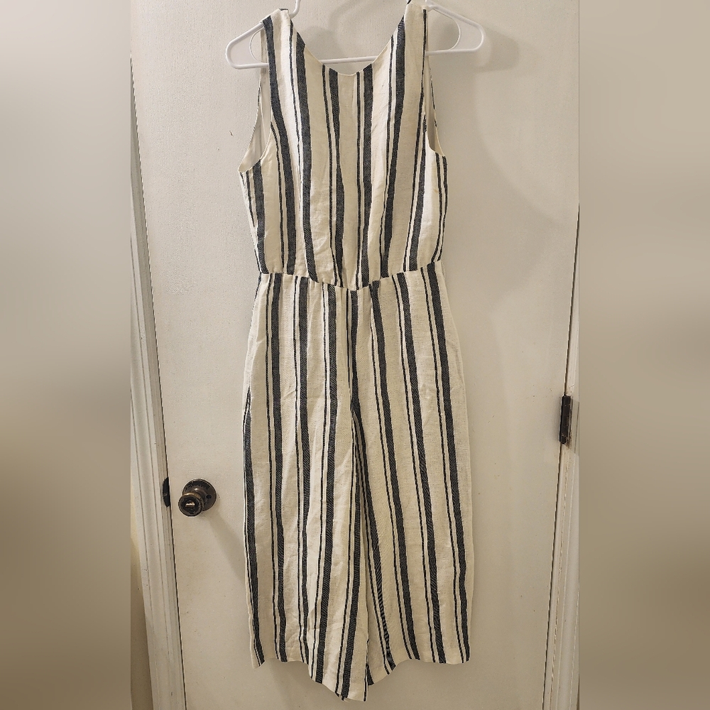 Alice+Olivia Striped Sleeveless‎ Jumpsuit.